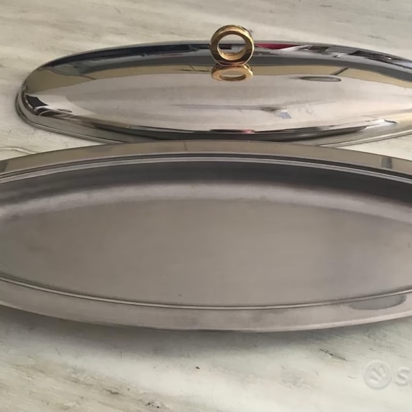 Vintage Inox 18/10 Lidded Serving Dish, Stainless Steel, Made in Italy - Picture 6 of 10